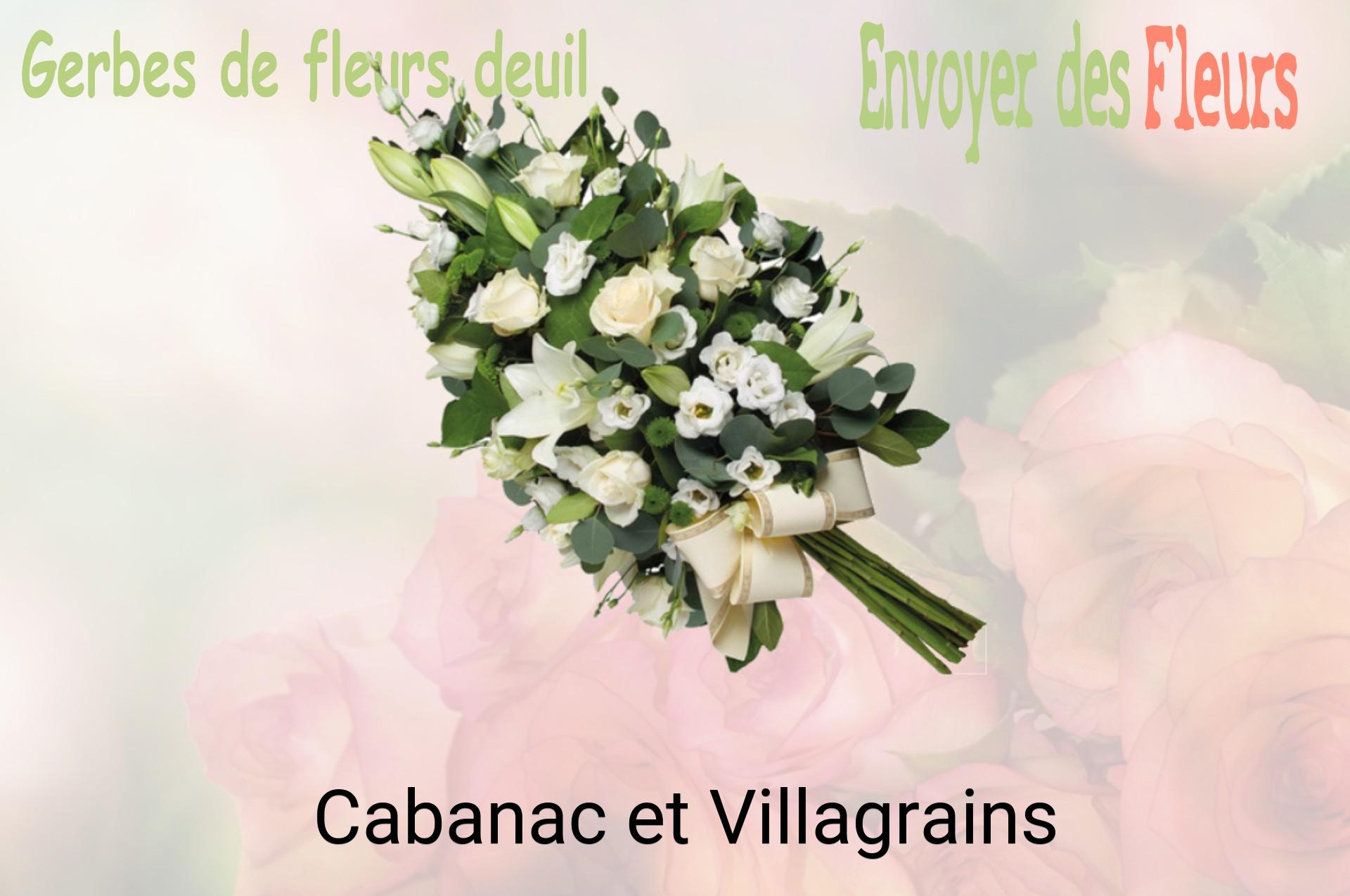 Gerbe de fleurs de deuil livrée à Cabanac-et-Villagrains